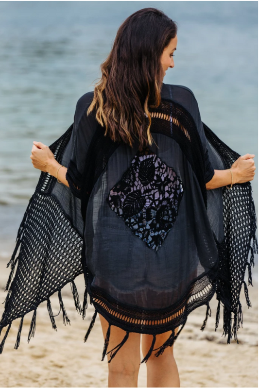Crochet Kimono Cape