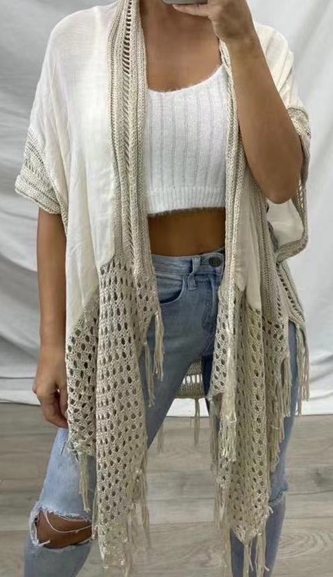 Crochet Kimono Cape