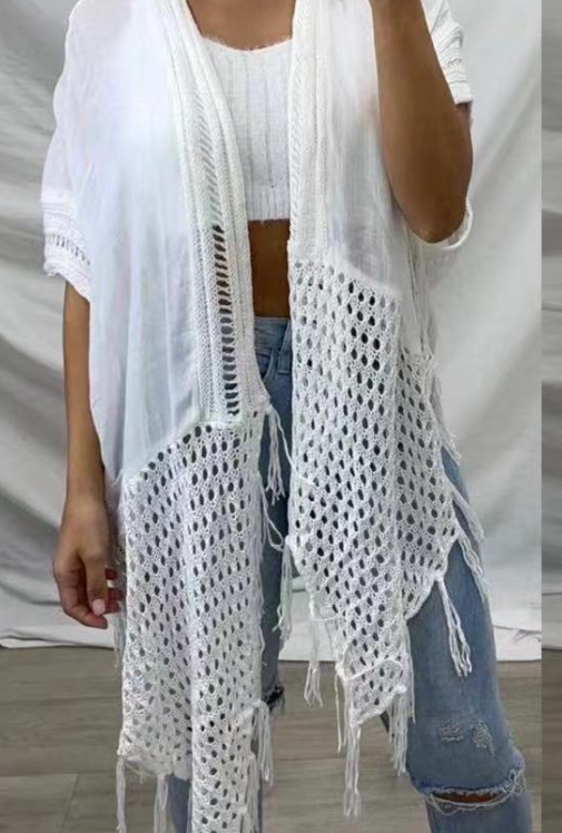 Crochet Kimono Cape