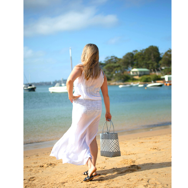 White Full Length Adjustable Tie Up Maxi-Beachkaftansandresortfashion